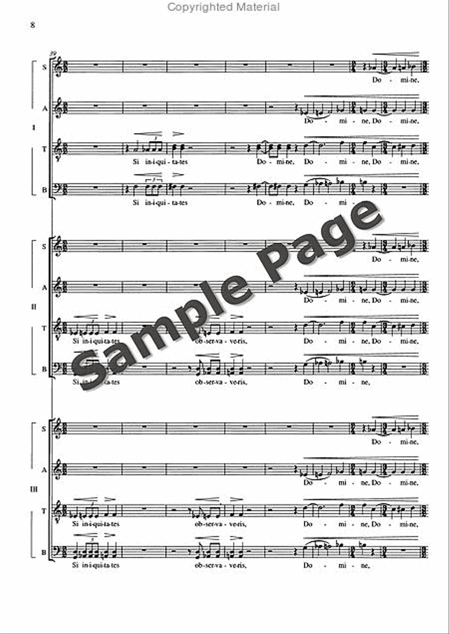De Profundis De Profundis 4-Part scores gallery preview page 9