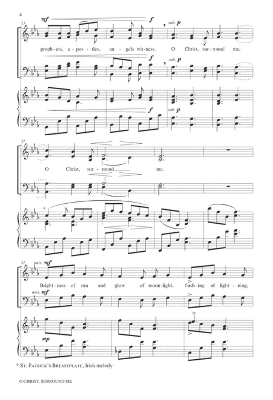 O Christ Surround Me O Christ Surround Me Choir scores gallery preview page 4