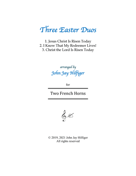 Three Easter Duos for Two French Horns image number null