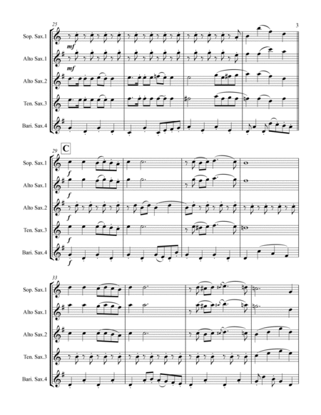 Herzen Haben Keine Fenster (for Saxophone Quartet SATB or AATB) image number null