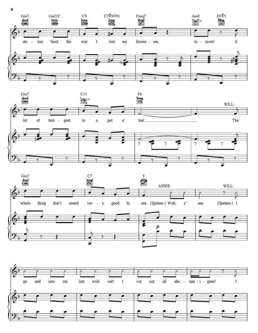 All Er Nothin' (from Oklahoma!) Piano, Vocal, Guitar scores gallery preview page 4