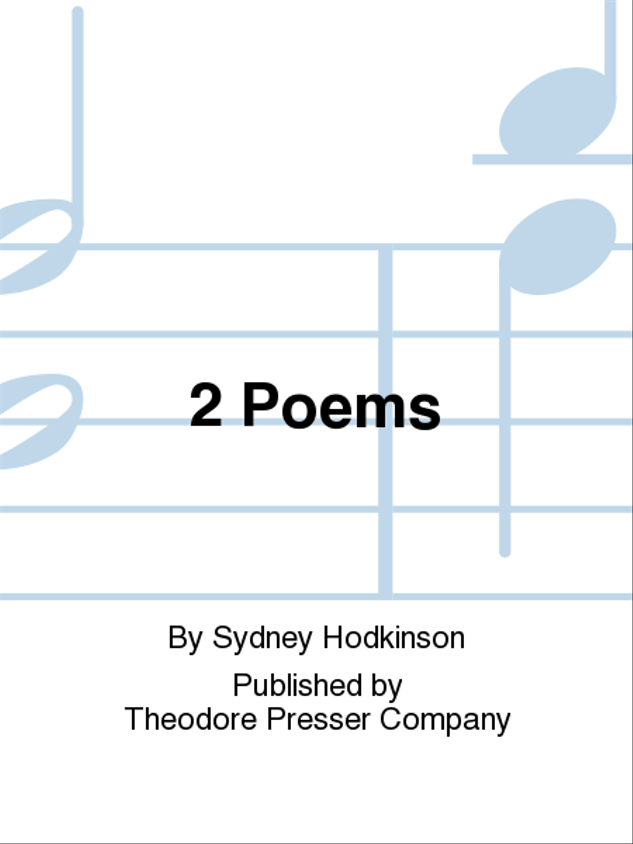 Two Poems Two Poems Chamber Music scores gallery preview page 1