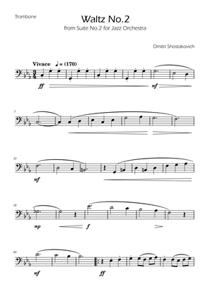 Dmitri Shostakovich - Second Waltz - Trombone solo