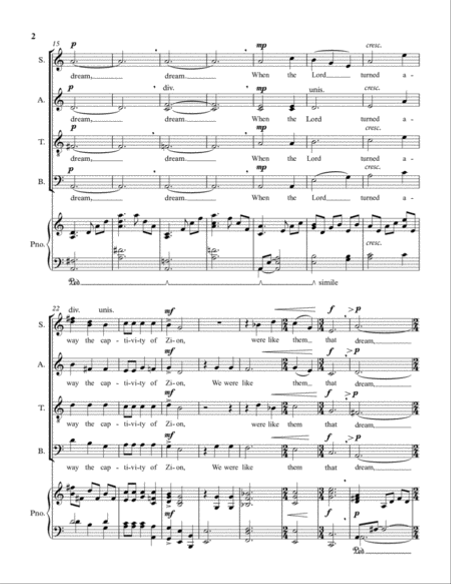 They That Sow in Tears 4-Part scores gallery preview page 3