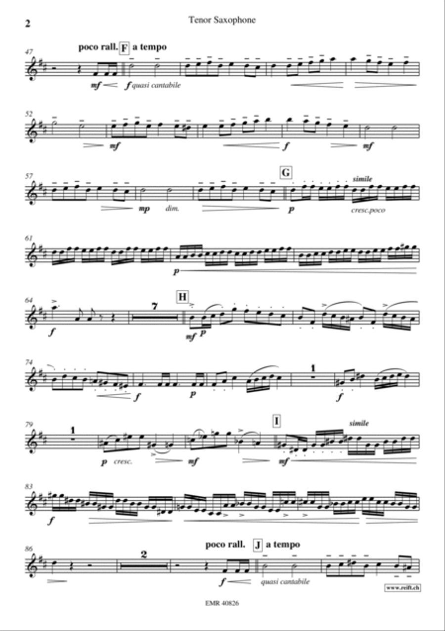 Konzert-Etude Konzert-Etude Tenor Saxophone scores gallery preview page 3