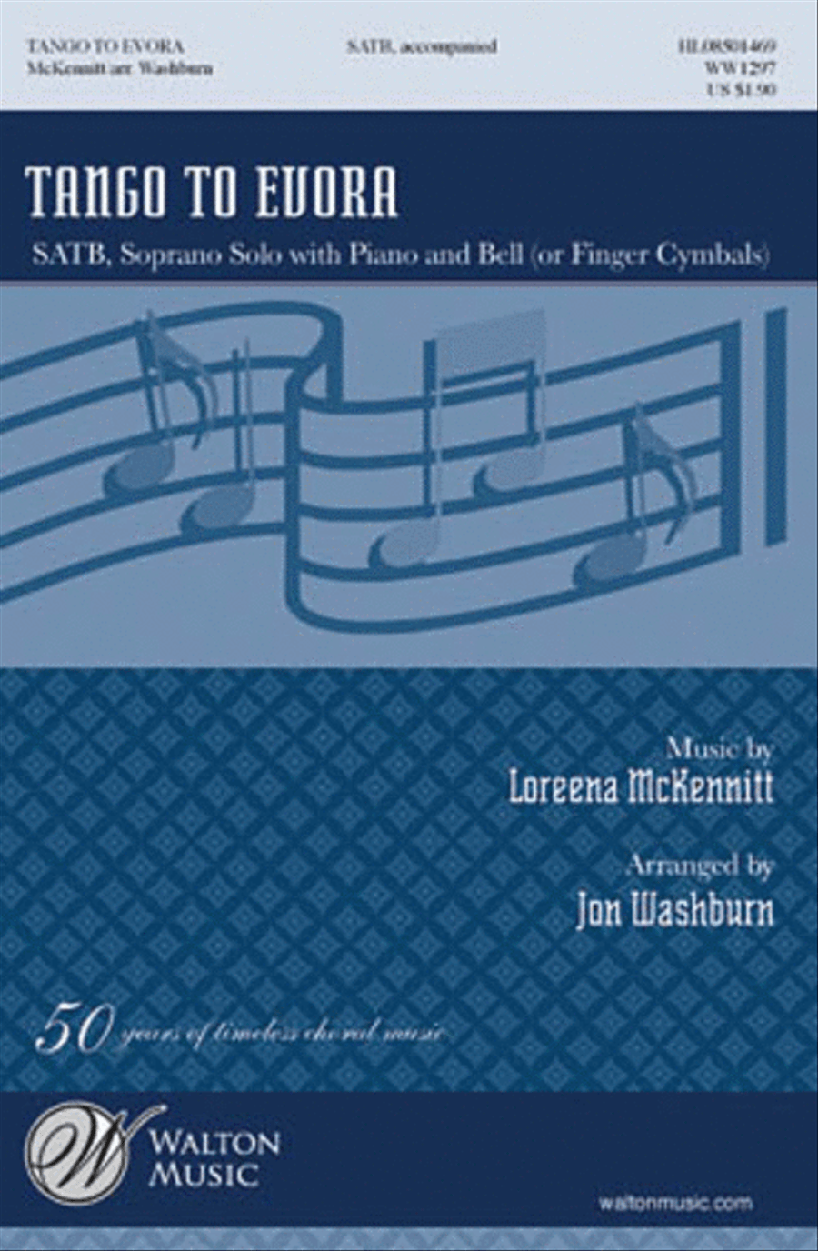 Tango to Evora (SATB) 4-Part scores gallery preview page 1