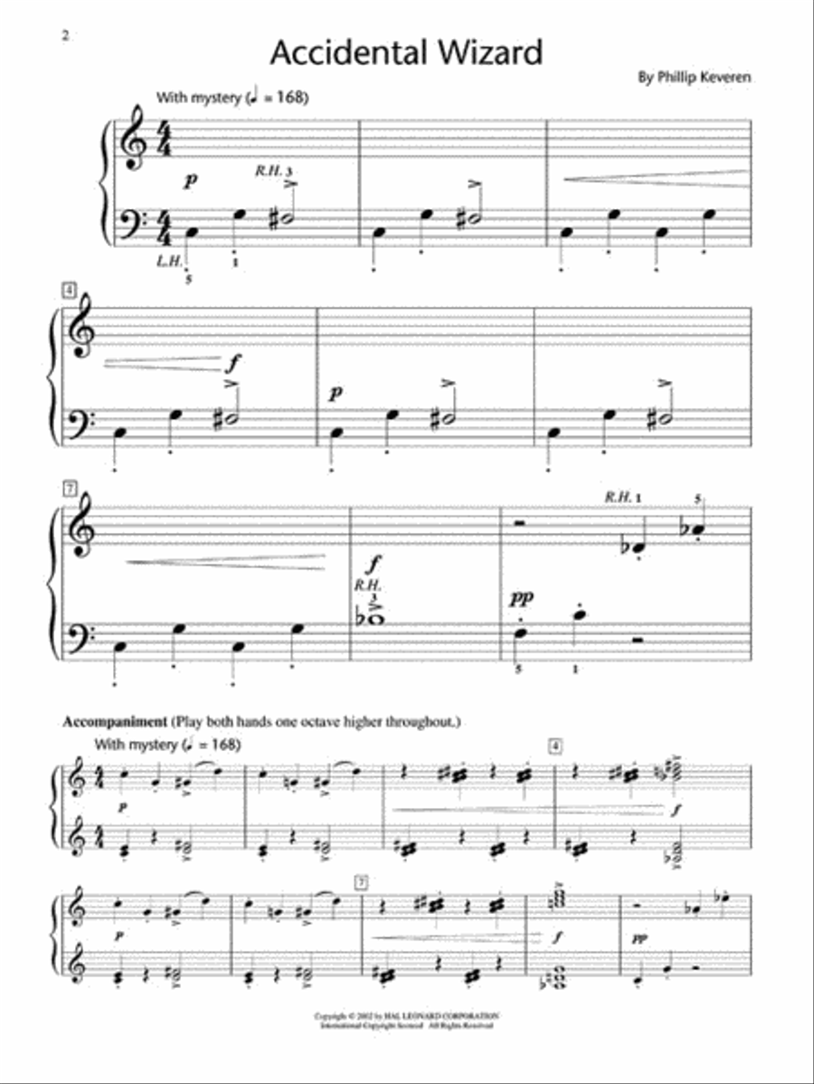 Accidental Wizard Piano Method scores gallery preview page 2