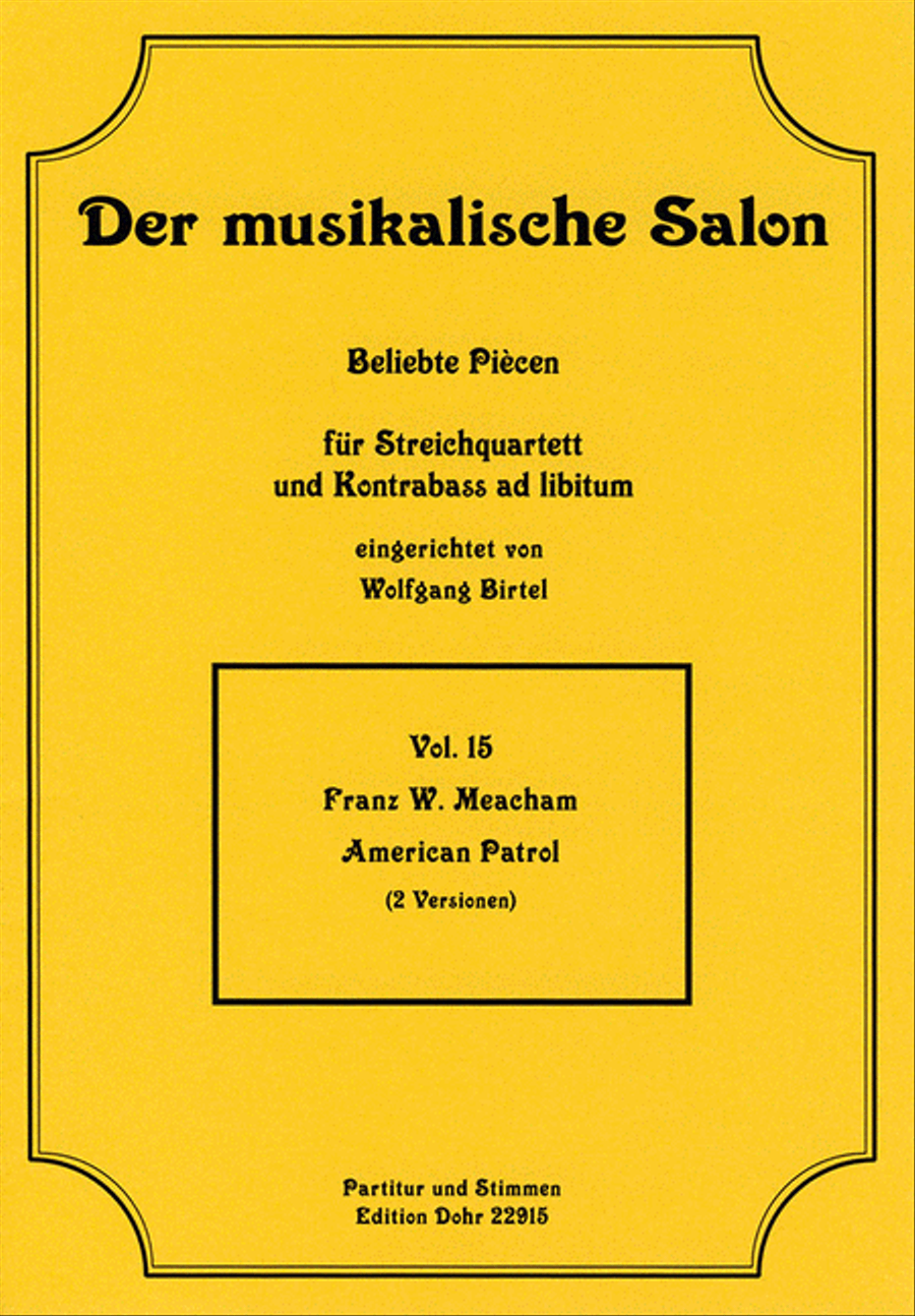 American Patrol (für Streichquartett) String Quartet scores gallery preview page 1