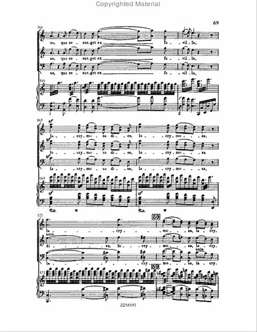 Grande Messe du Morts, H 75 Choir scores gallery preview page 69