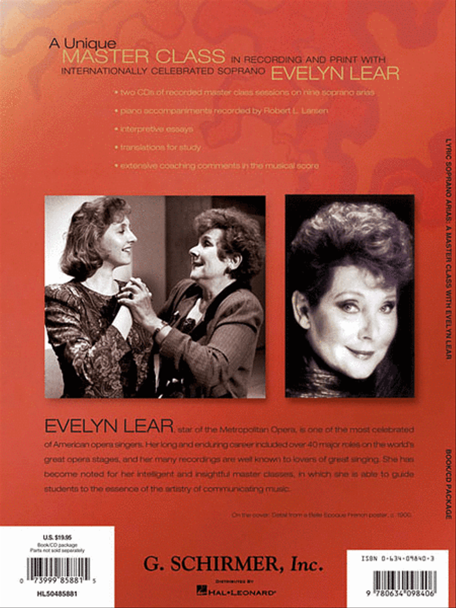 Lyric Soprano Arias: A Master Class with Evelyn Lear Voice Solo scores gallery preview page 2