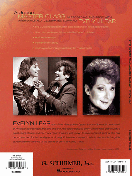 Lyric Soprano Arias: A Master Class with Evelyn Lear image number null