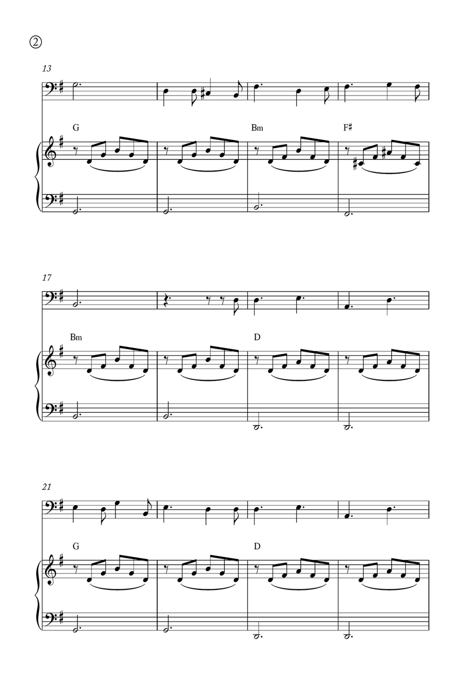 Oh Holy night Tuba scores gallery preview page 2