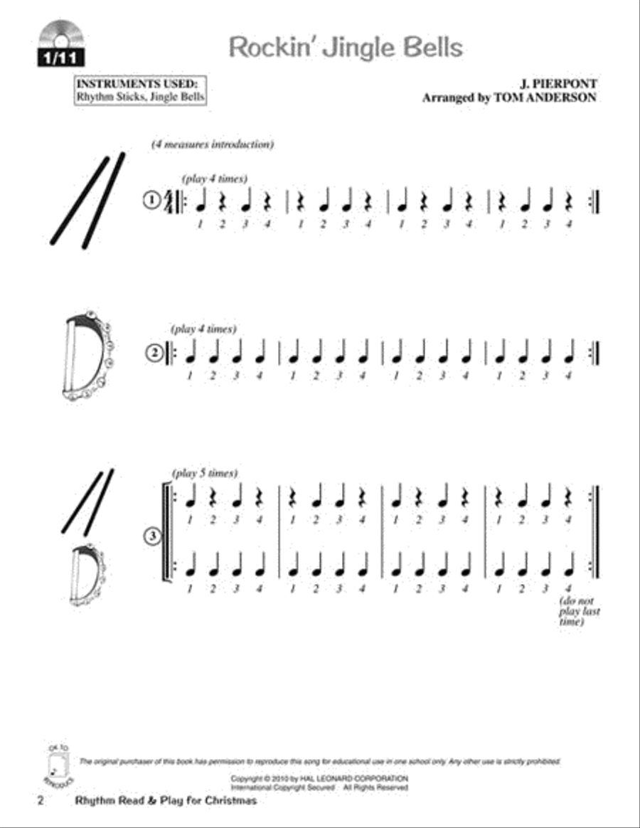 Rhythm Read & Play for Christmas Choir scores gallery preview page 2