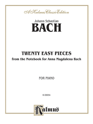 Book cover for Twenty Easy Pieces from the Anna Magdalena Notenbuch