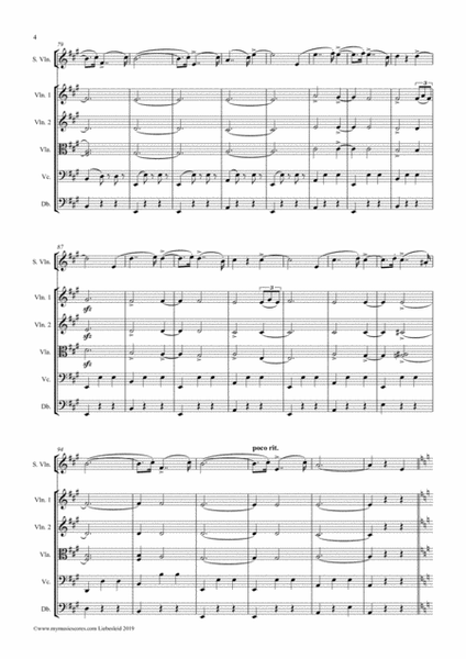 Kreisler Liebesleid for Solo Violin and String Orchestra image number null