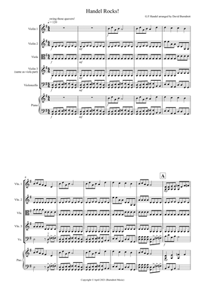 Handel Rocks! for String Quartet