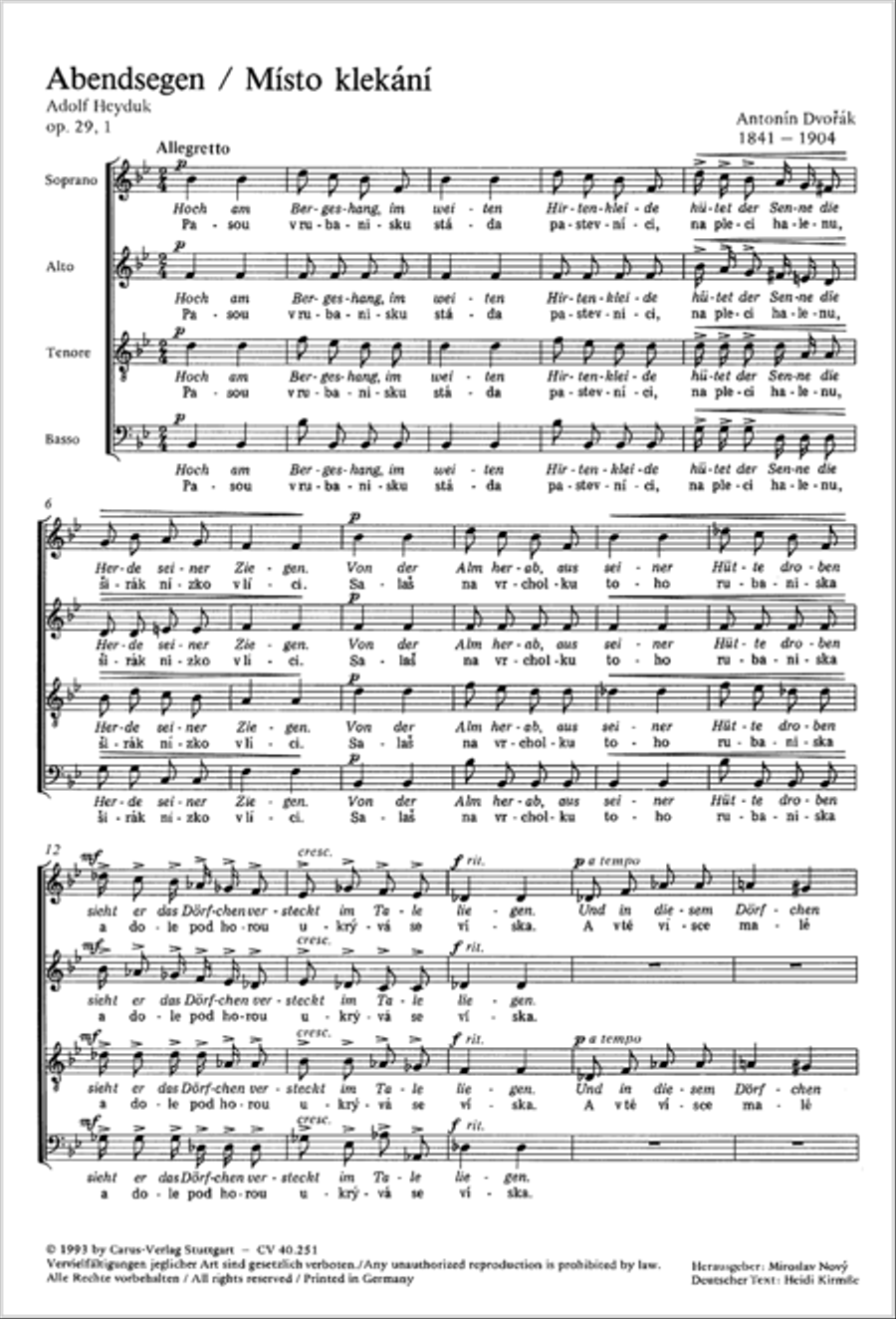 Vier Chorlieder Choir scores gallery preview page 2