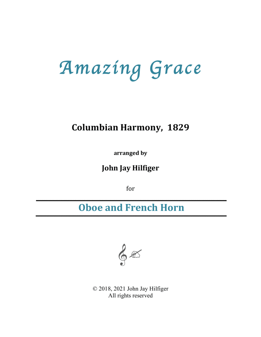 Amazing Grace for Oboe and French Horn image number null