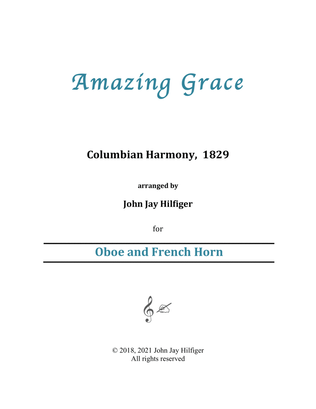 Book cover for Amazing Grace for Oboe and French Horn