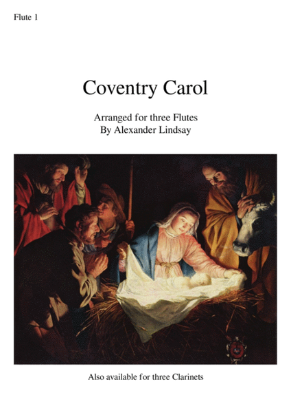 Coventry Carol (for three Flutes)