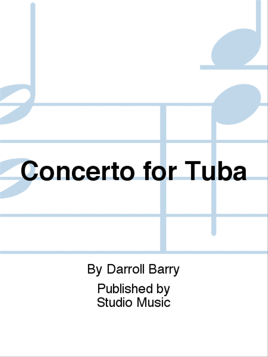 Concerto for Tuba Concert Band scores gallery preview page 1