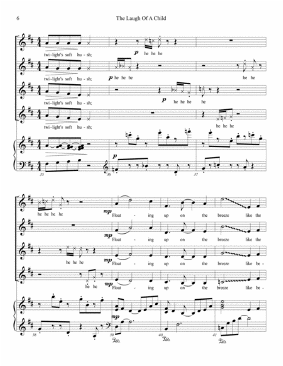 Laugh of a Child Small Ensemble scores gallery preview page 6