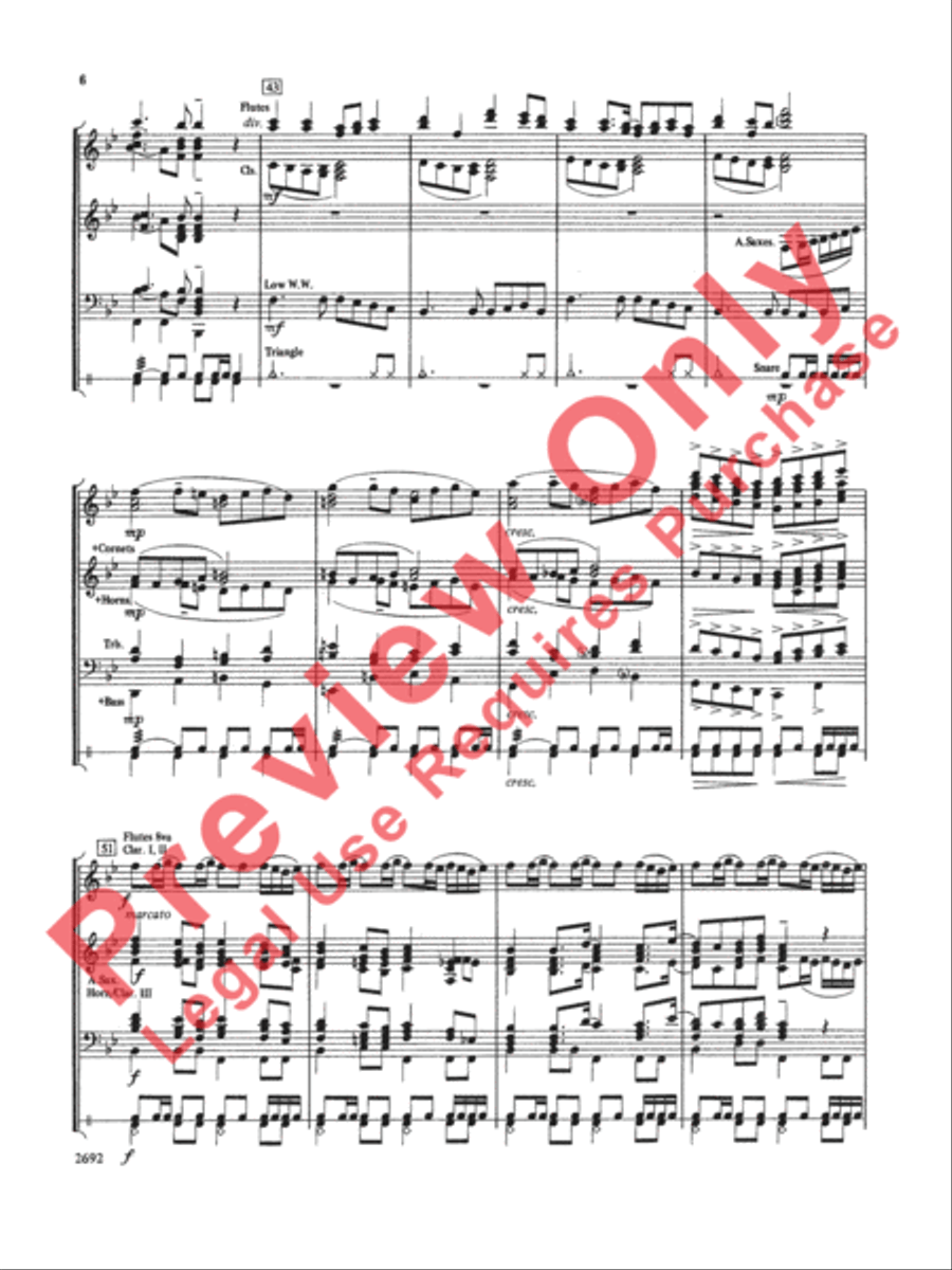 March for Freedom March for Freedom Concert Band scores gallery preview page 7