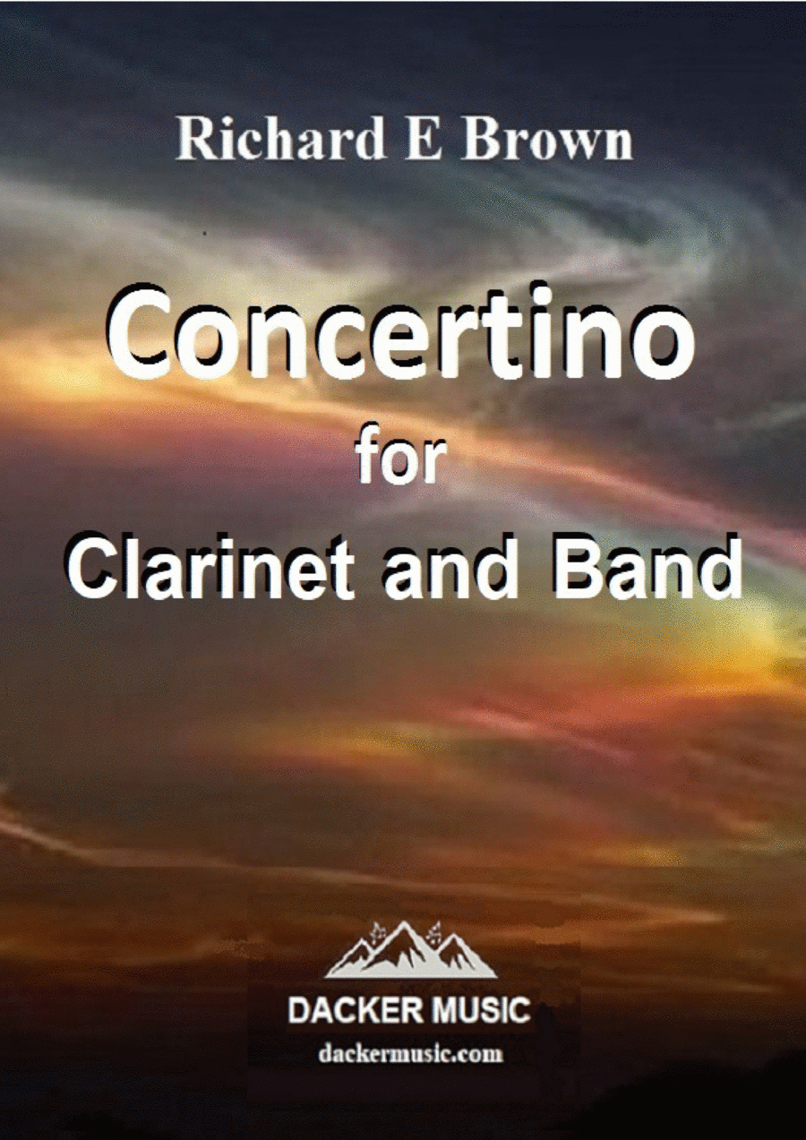 Concertino for Clarinet and Band Concert Band scores gallery preview page 1