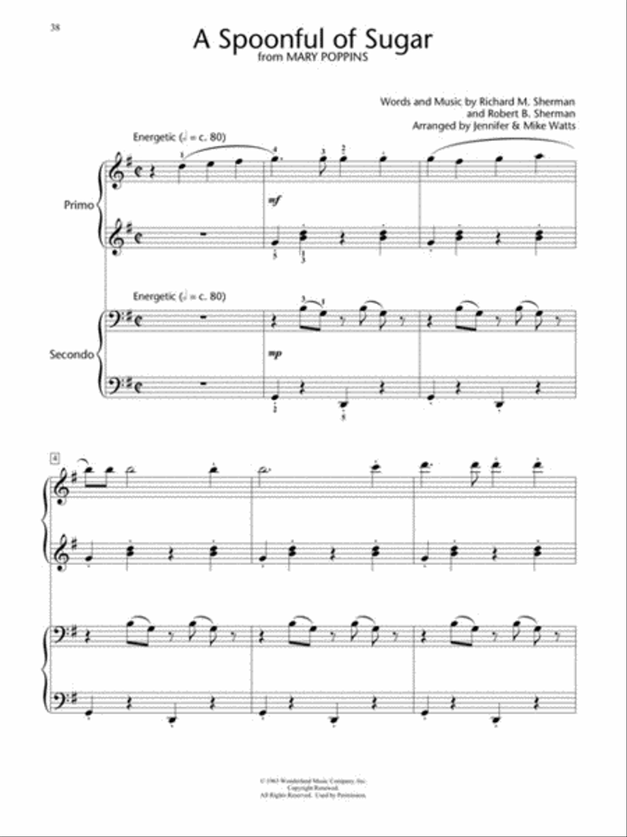 Easy Disney Duets – Popular Songs Series Piano Method scores gallery preview page 4