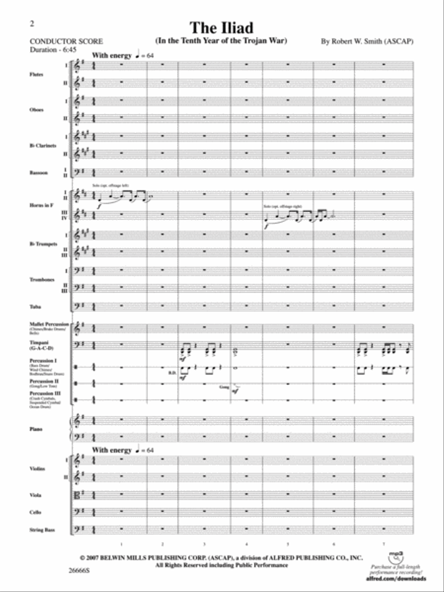 The Iliad The Iliad Full Orchestra scores gallery preview page 2