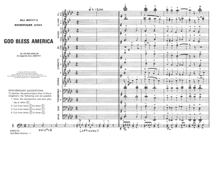 God Bless America - Conductor Score (Full Score)