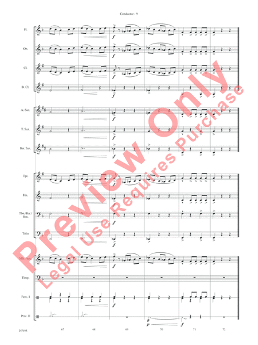 Harry Potter and the Goblet of Fire, Themes from Concert Band scores gallery preview page 11