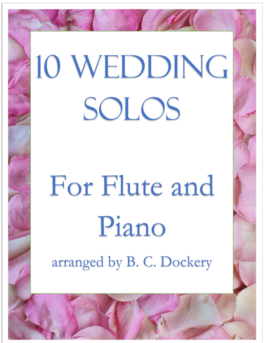 10 Wedding Solos for Flute with Piano Accompaniment image number null