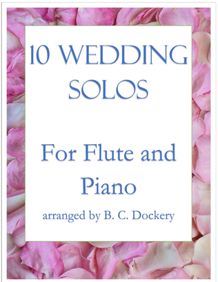 Book cover for 10 Wedding Solos for Flute with Piano Accompaniment