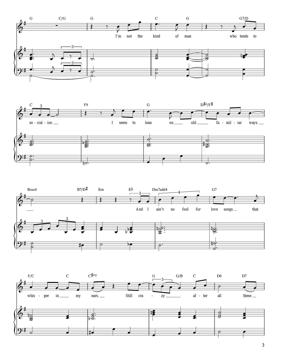 Still Crazy After All These Years Piano, Vocal, Guitar scores gallery preview page 3