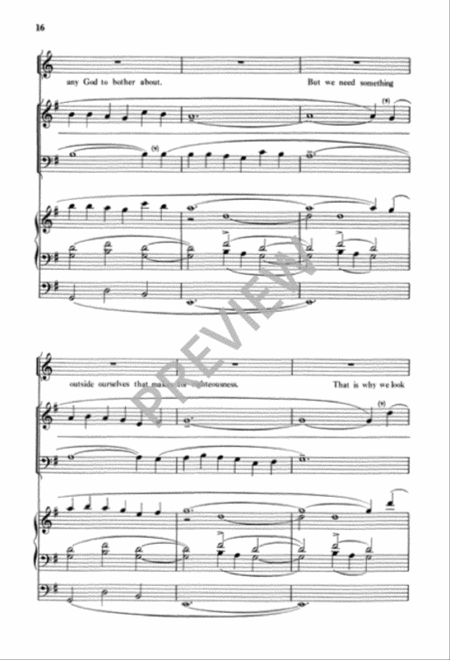 A Prayer for Us 4-Part scores gallery preview page 18