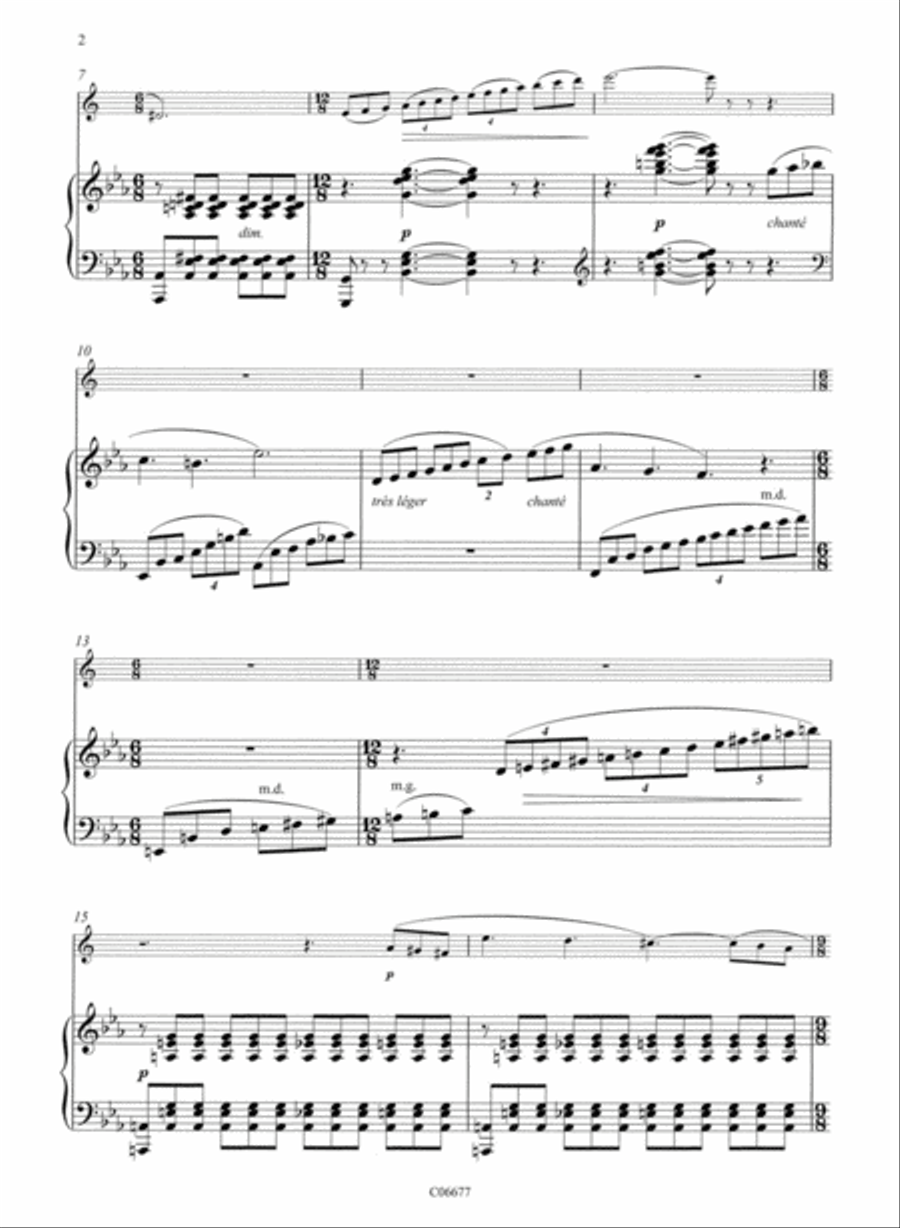 Serenade pour un duo Alto Saxophone scores gallery preview page 3