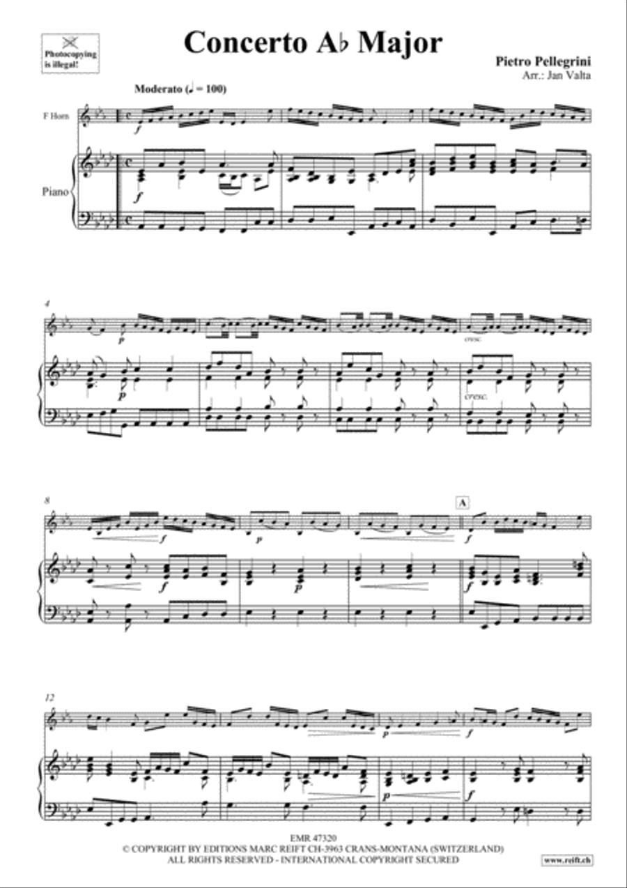 Concerto Ab Major Horn scores gallery preview page 5