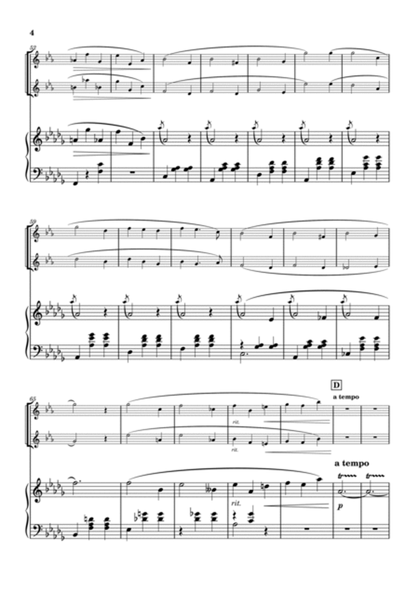 "Valse op.64-1" (Desdur) Piano trio/ clarinet duo (1ver.) image number null