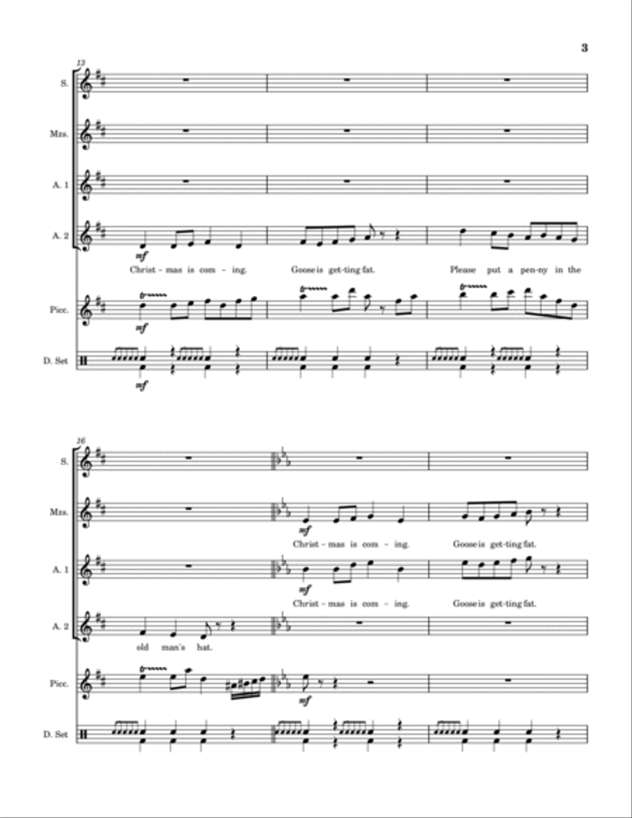Christmas Is Coming ('round) SSAA scores gallery preview page 4