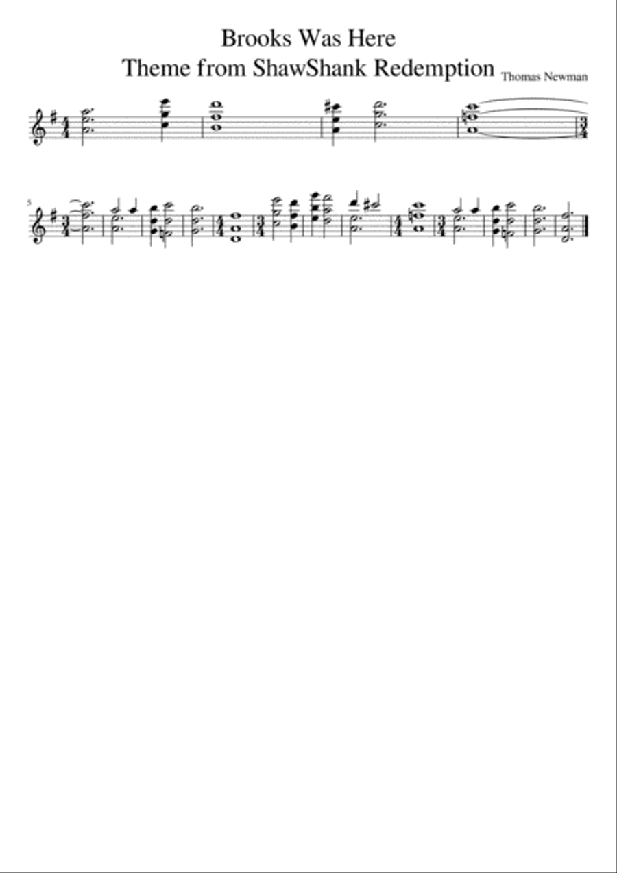 Brooks Was Here Guitar Solo scores gallery preview page 1
