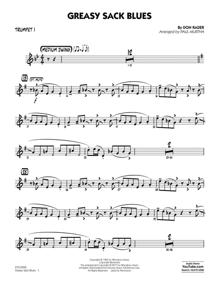 Greasy Sack Blues - Trumpet 1