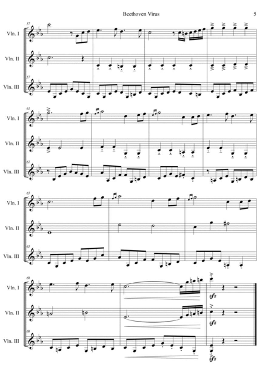 Beethoven Virus Violin scores gallery preview page 5