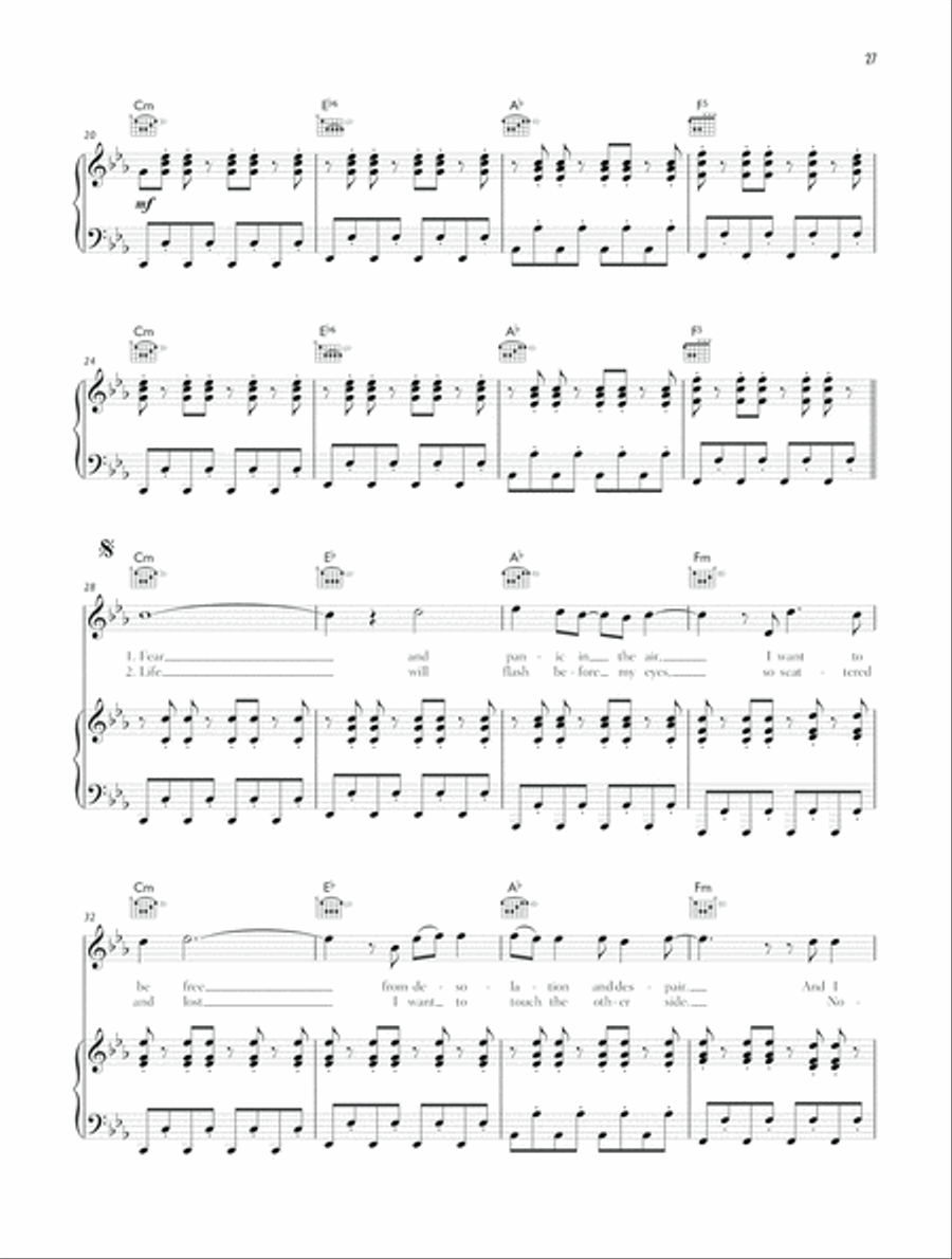 Map of the Problematique Piano, Vocal, Guitar scores gallery preview page 2