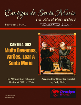 Book cover for Cantigas de Santa Maria 002 Muito Devemos, Varões, Loar A Santa María