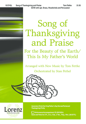 Book cover for Song of Thanksgiving and Praise