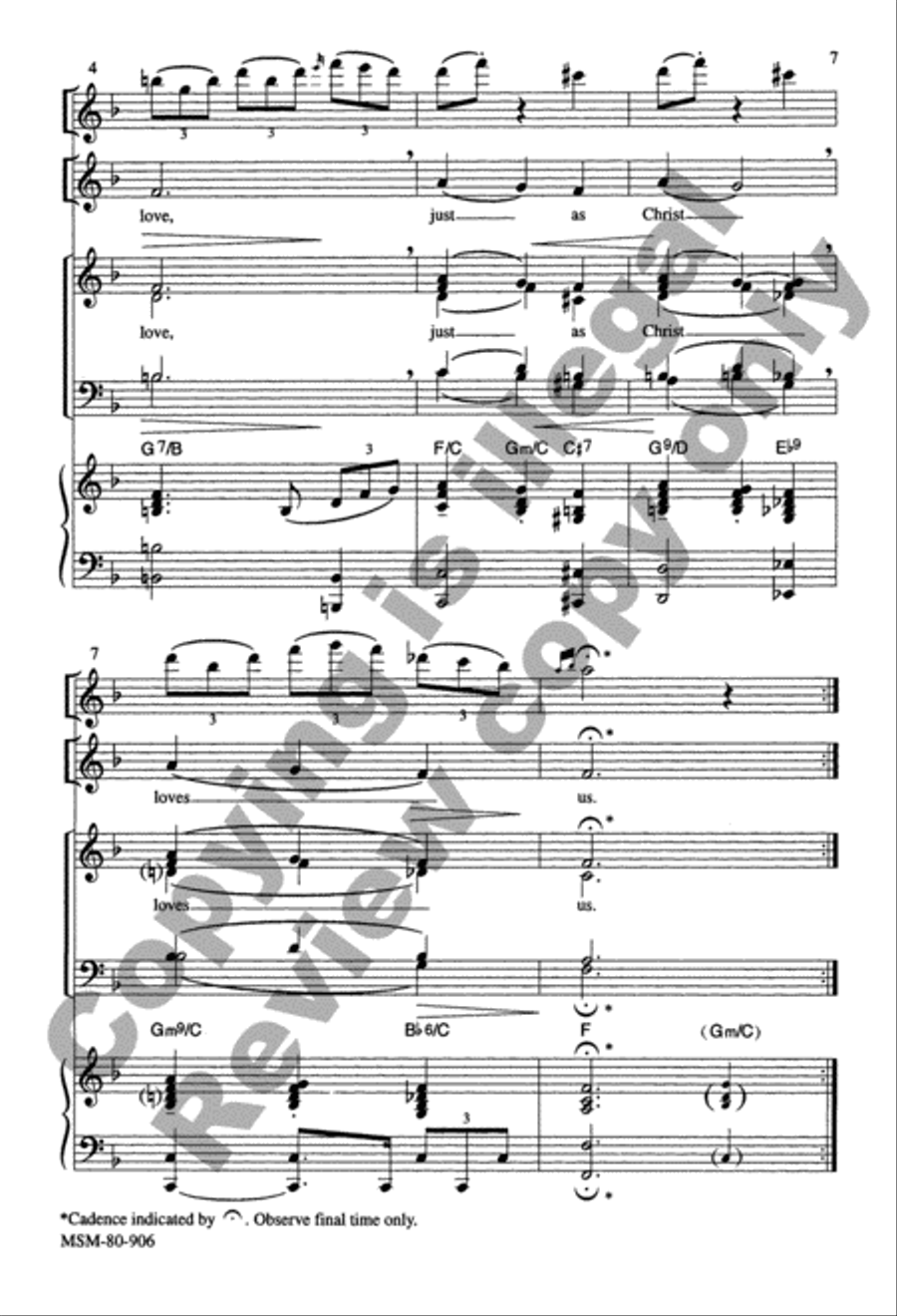 Blessed Are We Imitate Christ (2 Responses) 4-Part scores gallery preview page 7