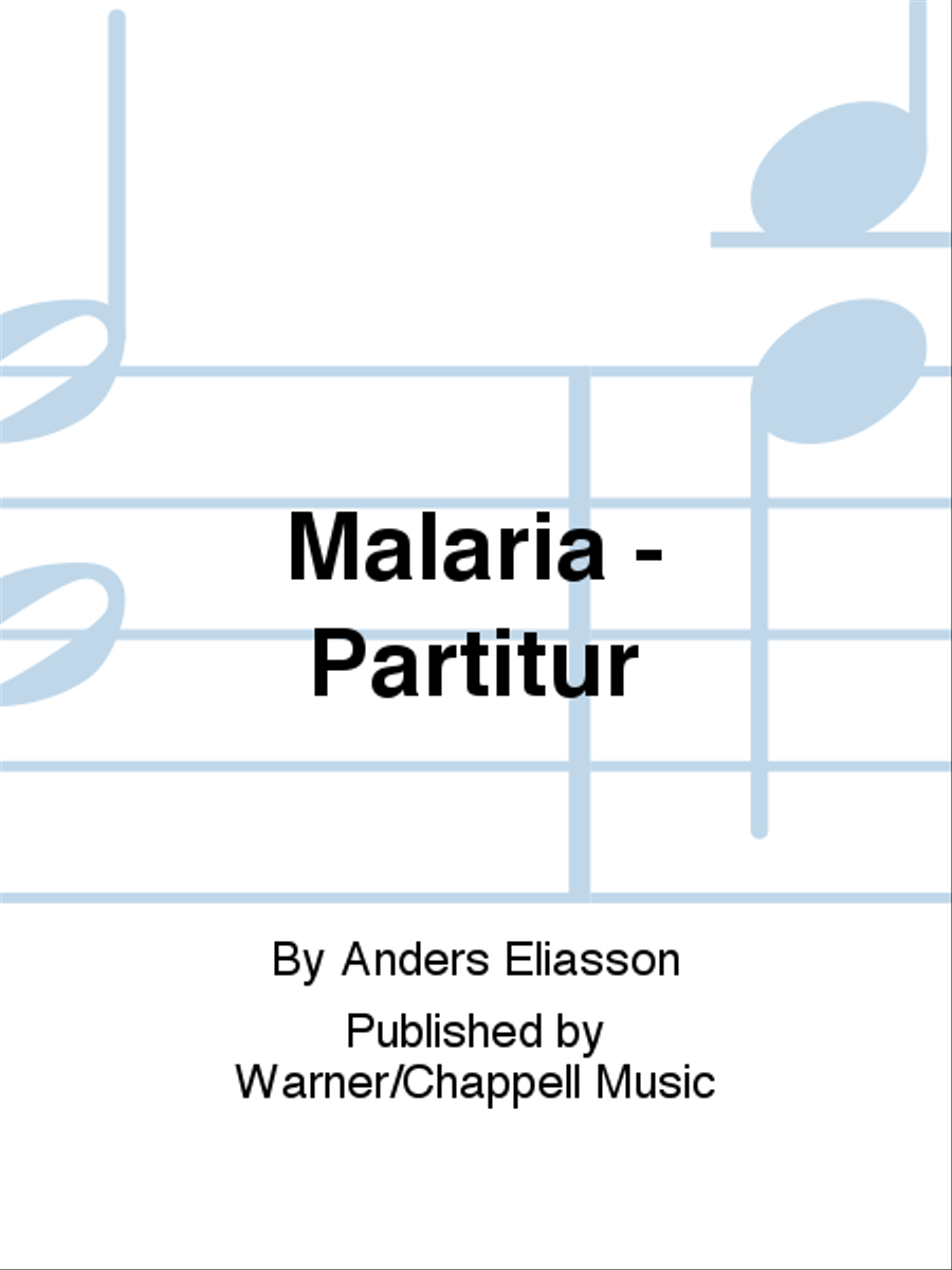 Malaria - Partitur Clarinet scores gallery preview page 1