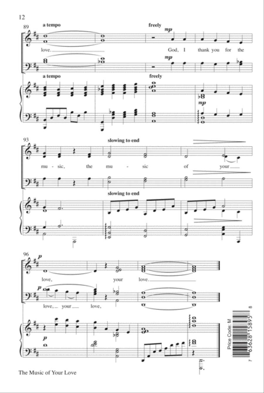 The Music of Your Love 4-Part scores gallery preview page 13