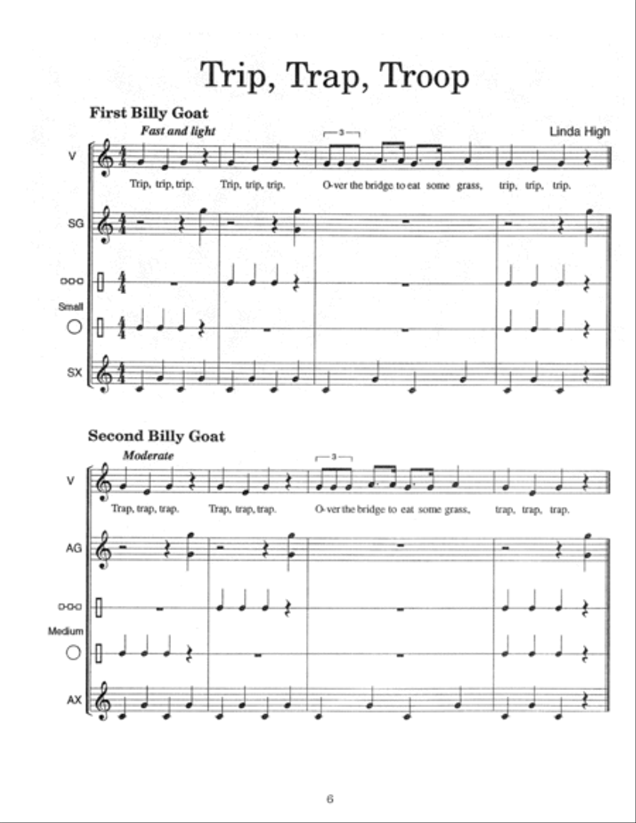 Once Upon a Folk Tale Unison Choir scores gallery preview page 6